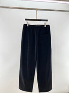 Black Denim Drawstring Wide-Leg - Men's