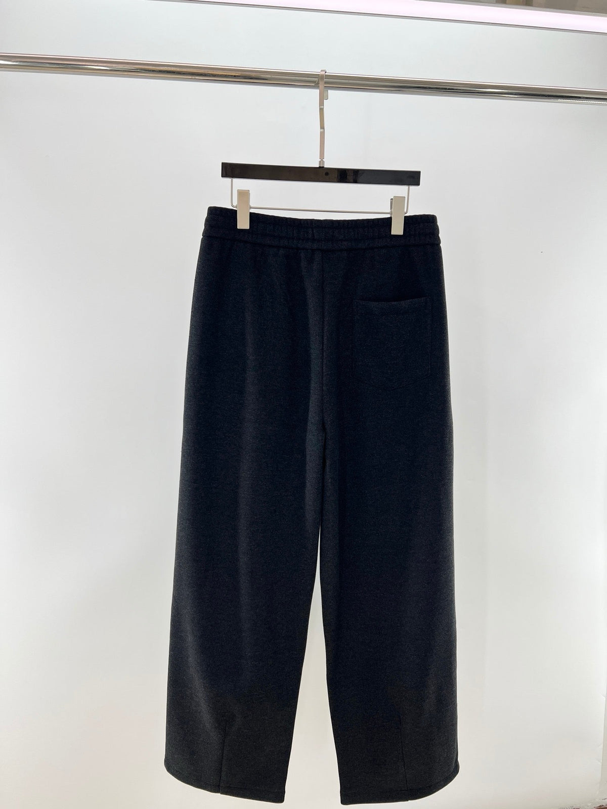 Black Denim Drawstring Wide-Leg - Men's