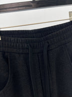 Black Denim Drawstring Wide-Leg - Men's