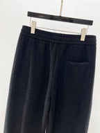 Black Denim Drawstring Wide-Leg - Men's