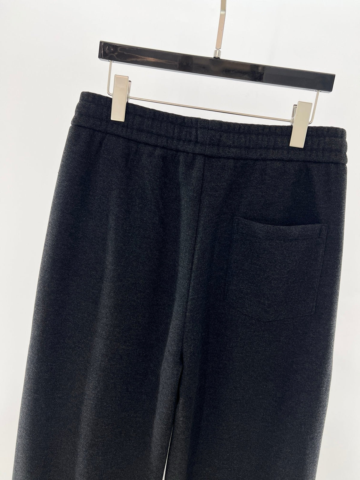 Black Denim Drawstring Wide-Leg - Men's