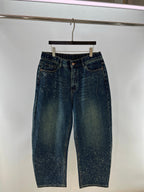 Blue Denim Faded Straight - Men's
