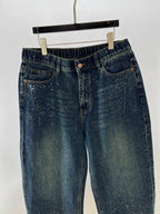 Blue Denim Faded Straight - Men's