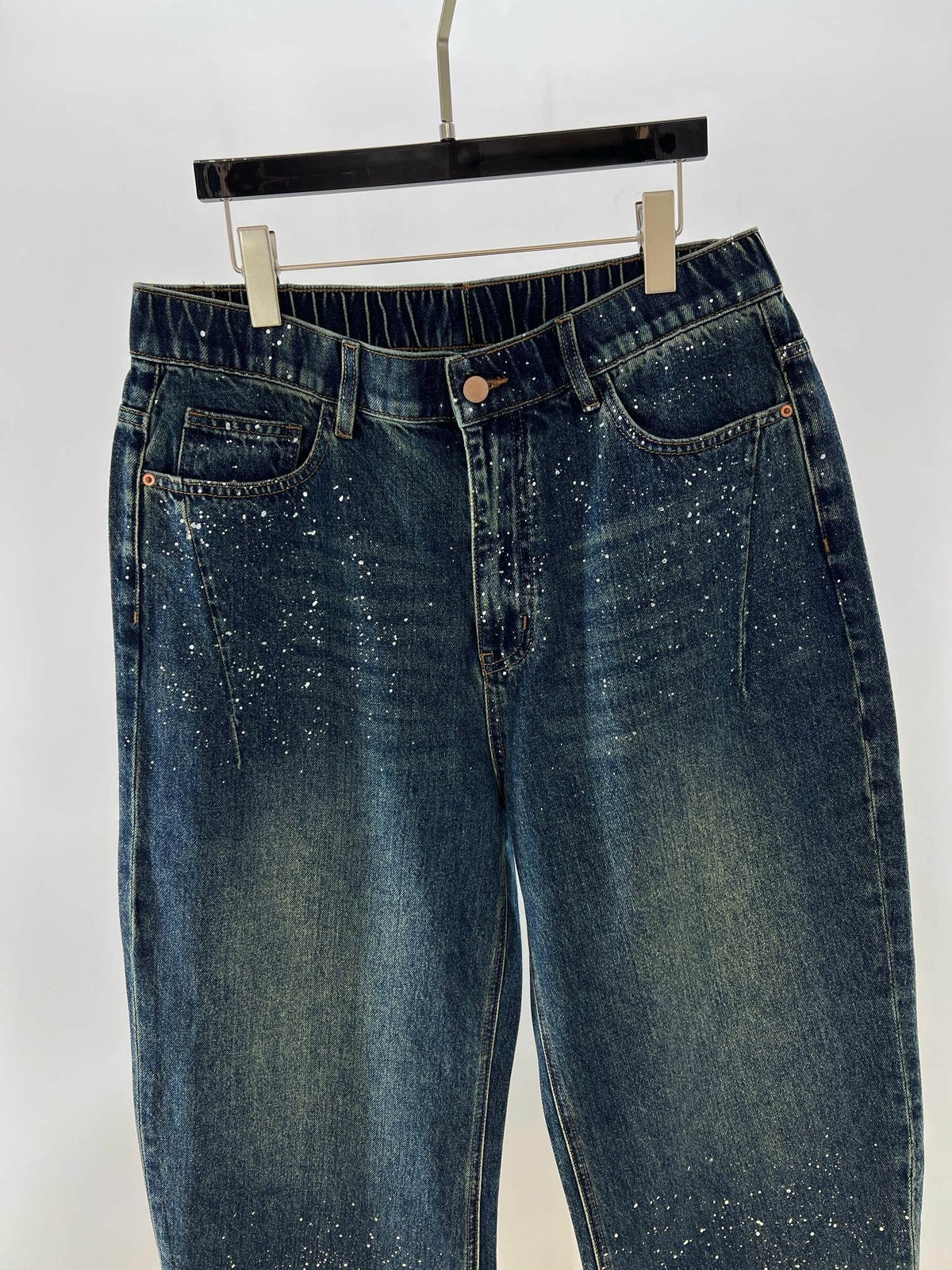 Blue Denim Faded Straight - Men's