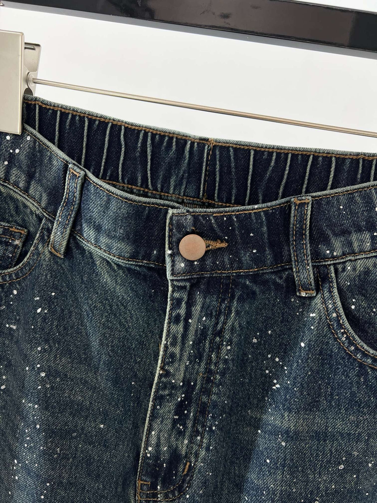 Blue Denim Faded Straight - Men's