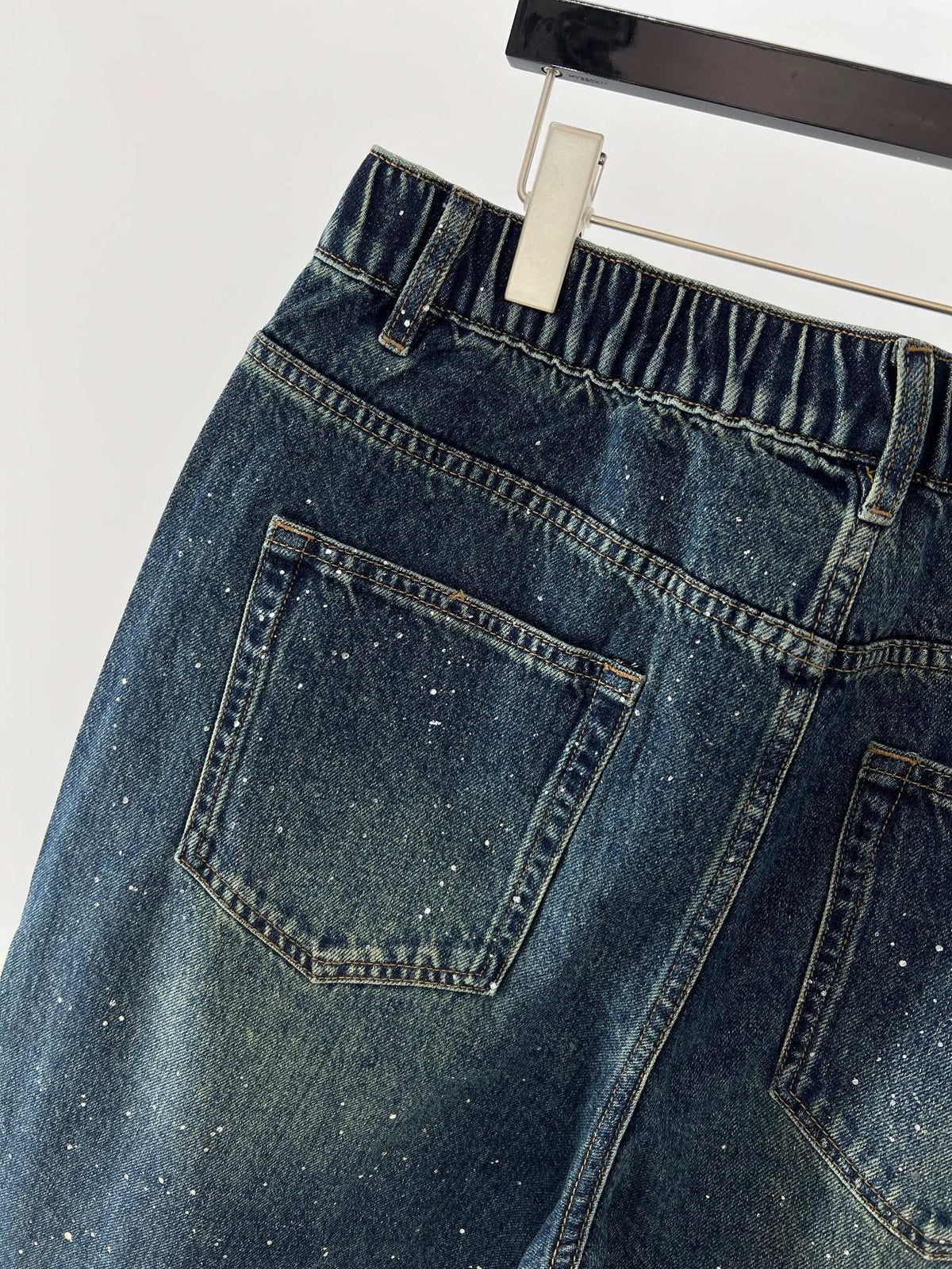 Blue Denim Faded Straight - Men's