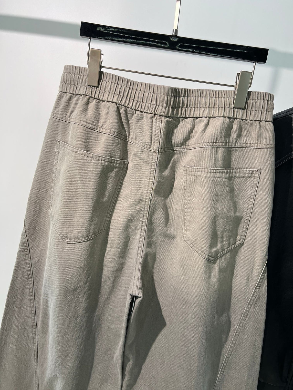 Beige Cotton Drawstring Wide-Leg - Men's