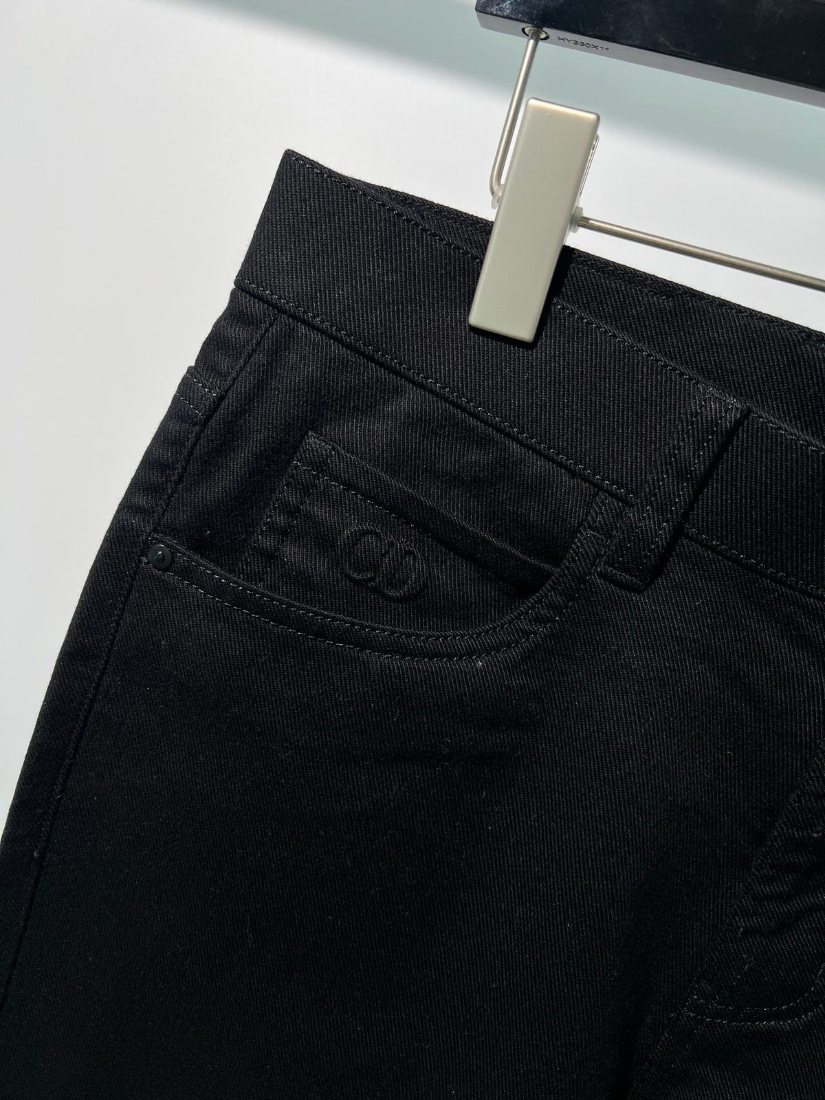 Black Wool Plain Straight - Women's