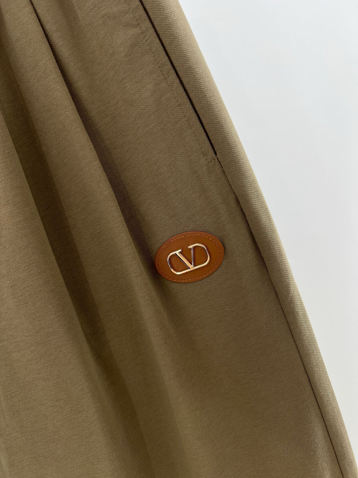 Olive Cotton Plain Straight - Men's