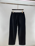 Black Wool Tailored Straight - Men's