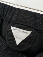 Black Wool Tailored Straight - Men's
