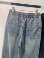 Blue Denim Drawstring Straight - Men's