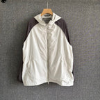 Cream Nylon Colourblock Blouson - Men's