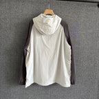 Cream Nylon Colourblock Blouson - Men's