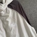 Cream Nylon Colourblock Blouson - Men's
