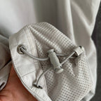Cream Nylon Colourblock Blouson - Men's