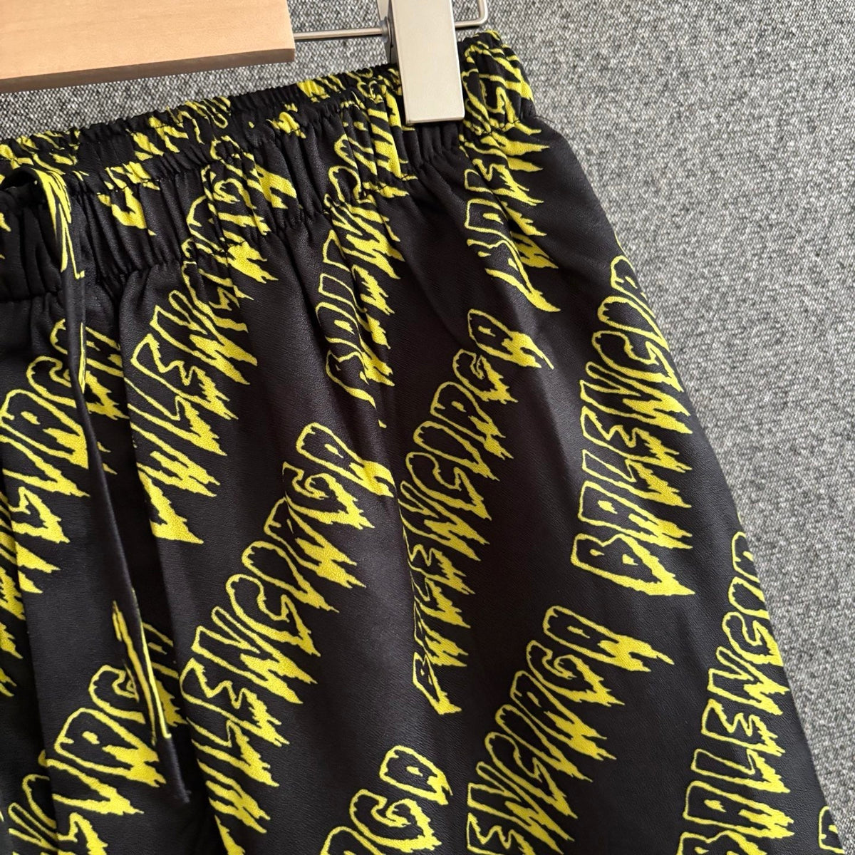 Black Nylon Monogram Print Swim - Men's