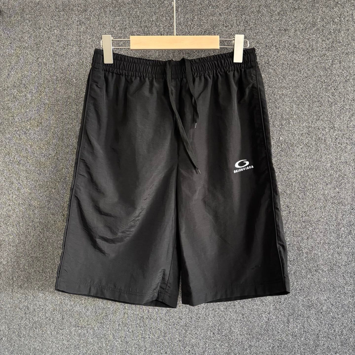 Grey Nylon Logo Drawstring - Men's