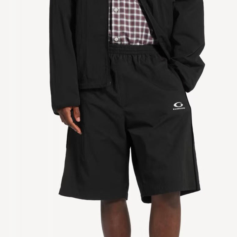 Grey Nylon Logo Drawstring - Men's