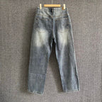 Blue Denim Panelled Straight - Men's