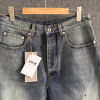 Blue Denim Panelled Straight - Men's