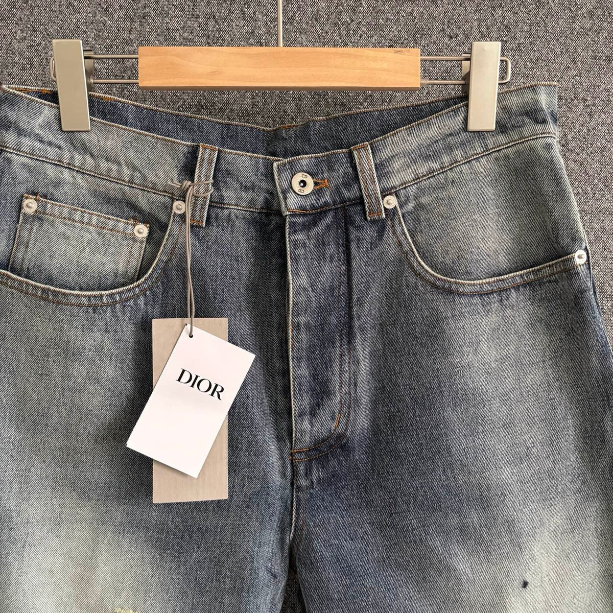 Blue Denim Panelled Straight - Men's
