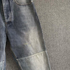 Blue Denim Panelled Straight - Men's