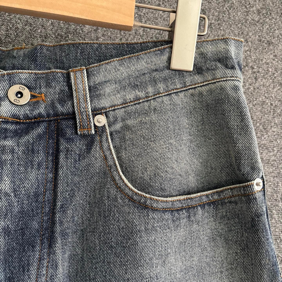 Blue Denim Panelled Straight - Men's