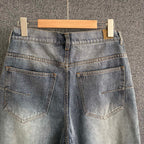 Blue Denim Panelled Straight - Men's