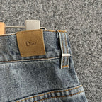 Blue Denim Panelled Straight - Men's