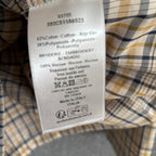 Cream Cotton Check Hooded - Men's