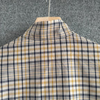 Cream Cotton Check Hooded - Men's