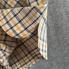 Beige Cotton Vintage Check Drawstring - Men's