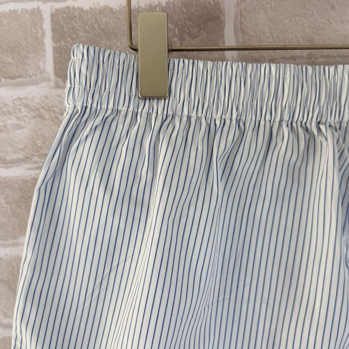 Blue Cotton Plain Drawstring - Men's