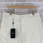 Cream Tweed Textured Tailored - Men's