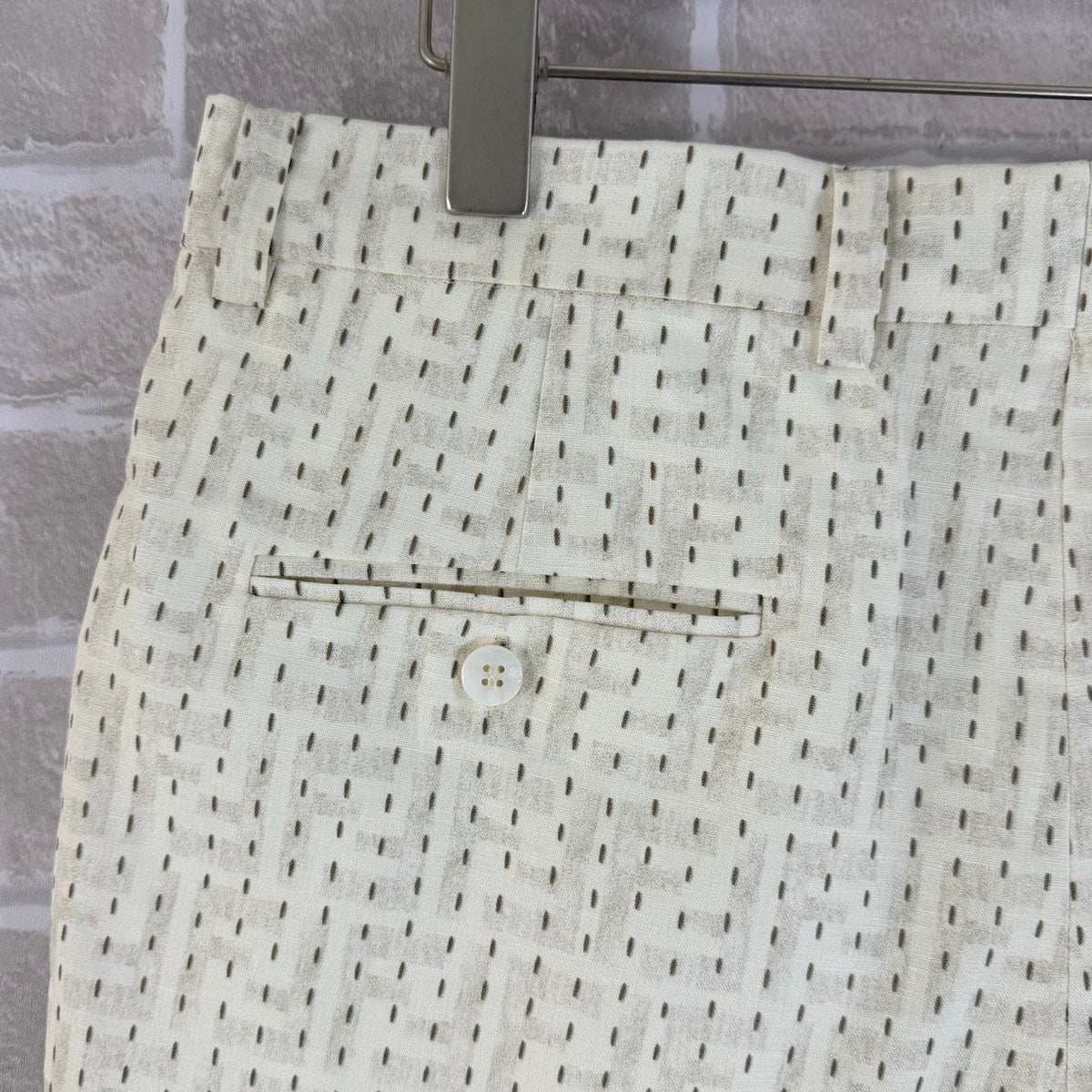 Cream Tweed Textured Tailored - Men's