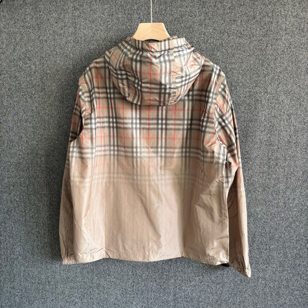 Check Hooded Windbreaker - Men's