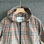 Check Hooded Windbreaker - Men's