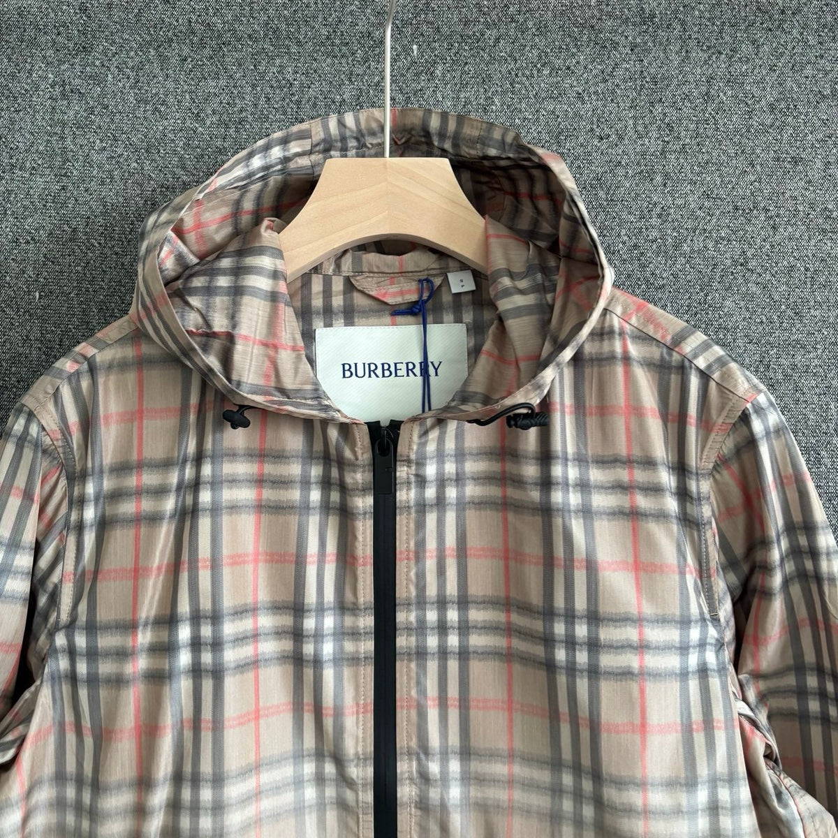 Check Hooded Windbreaker - Men's