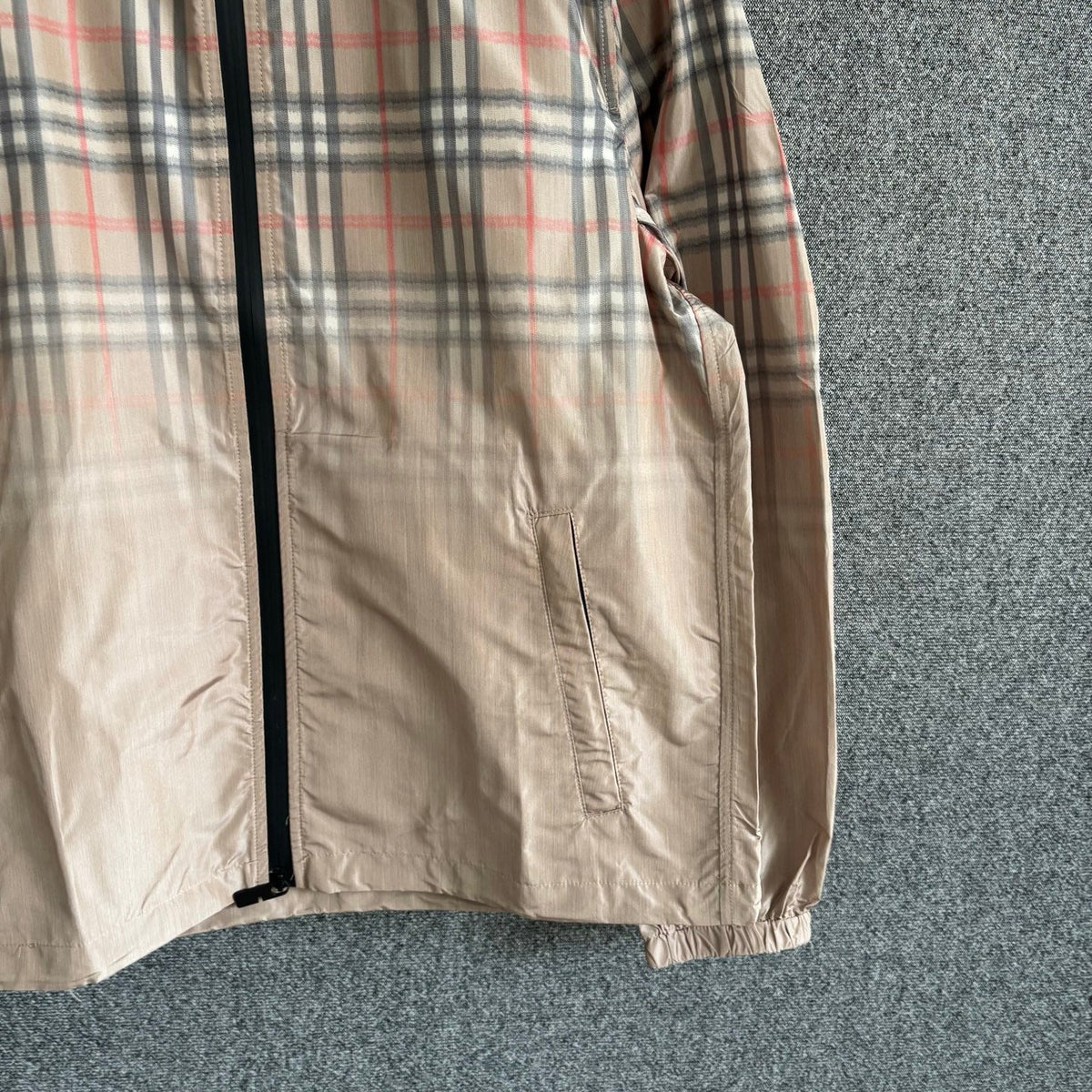Check Hooded Windbreaker - Men's