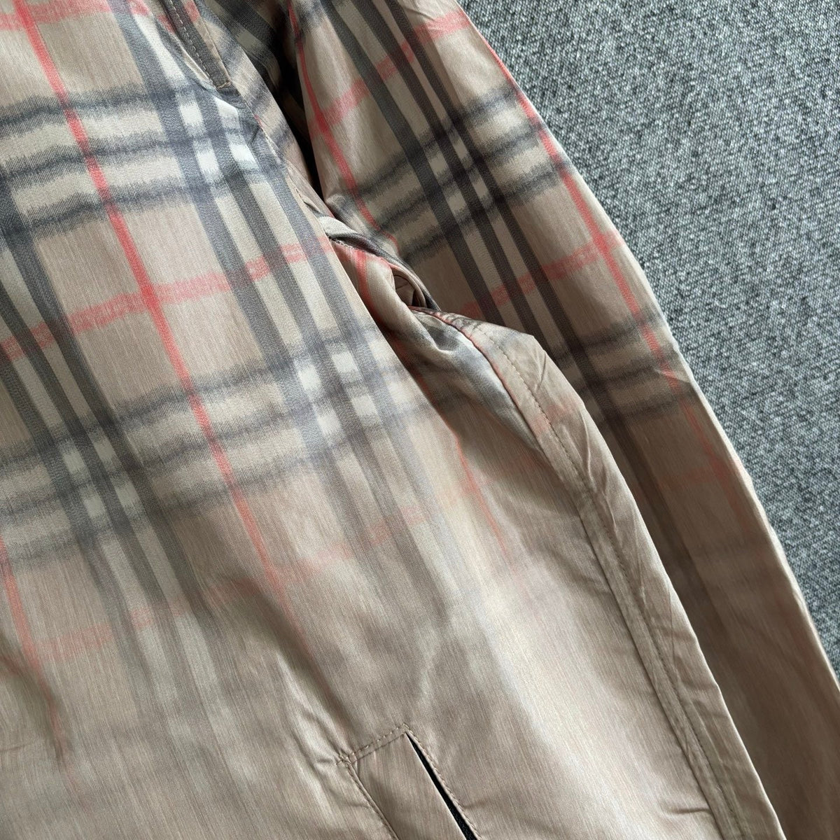 Check Hooded Windbreaker - Men's
