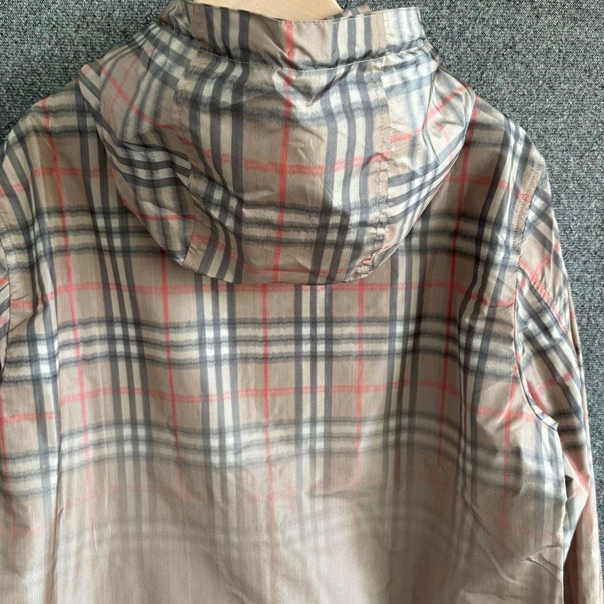 Check Hooded Windbreaker - Men's