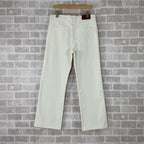 Cream Denim Plain Wide-Leg - Men's