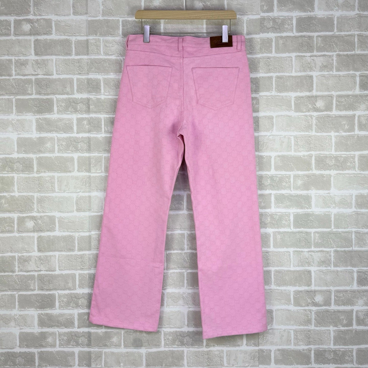 Pink Denim Monogram Straight - Men's
