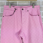Pink Denim Monogram Straight - Men's