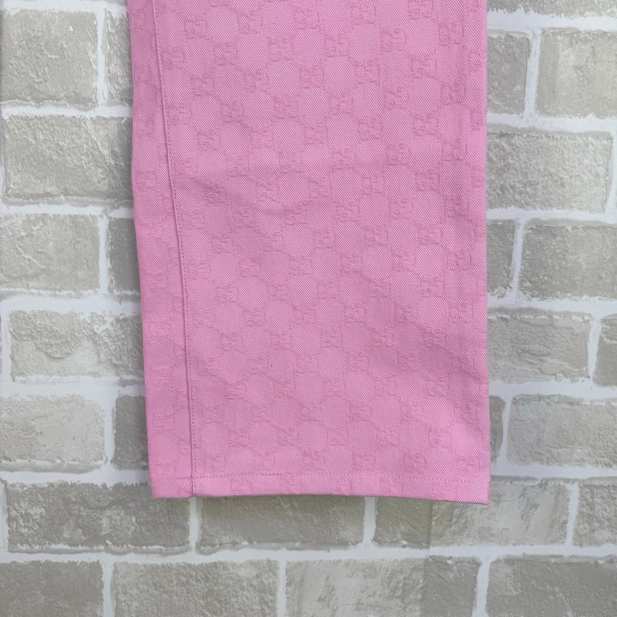 Pink Denim Monogram Straight - Men's