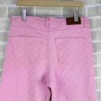 Pink Denim Monogram Straight - Men's