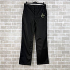 Black Cotton Embroidered Straight - Men's