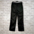 Black Cotton Embroidered Straight - Men's