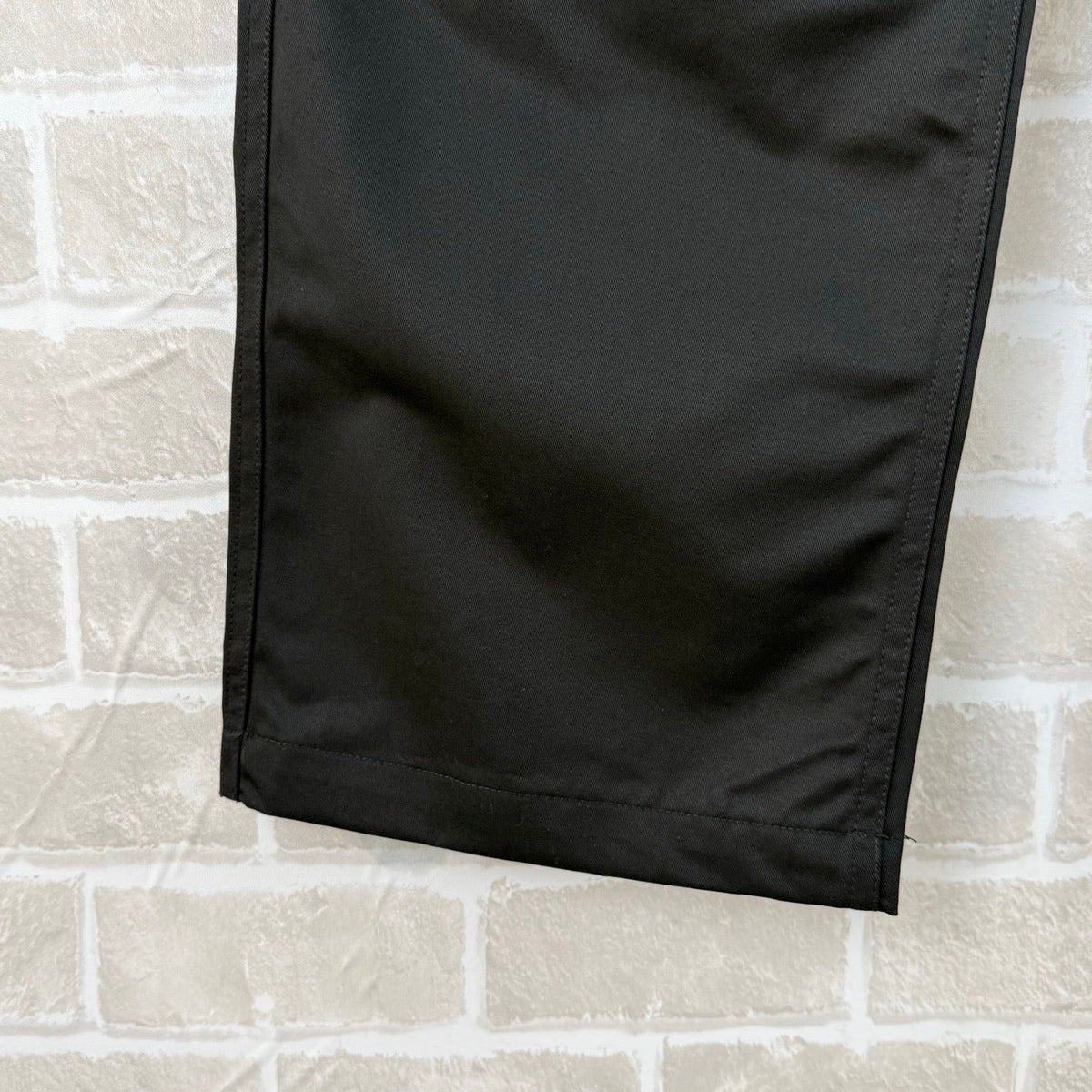 Black Cotton Embroidered Straight - Men's
